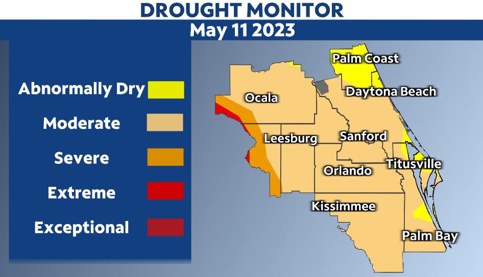 Central Florida is closing in on the rainy season