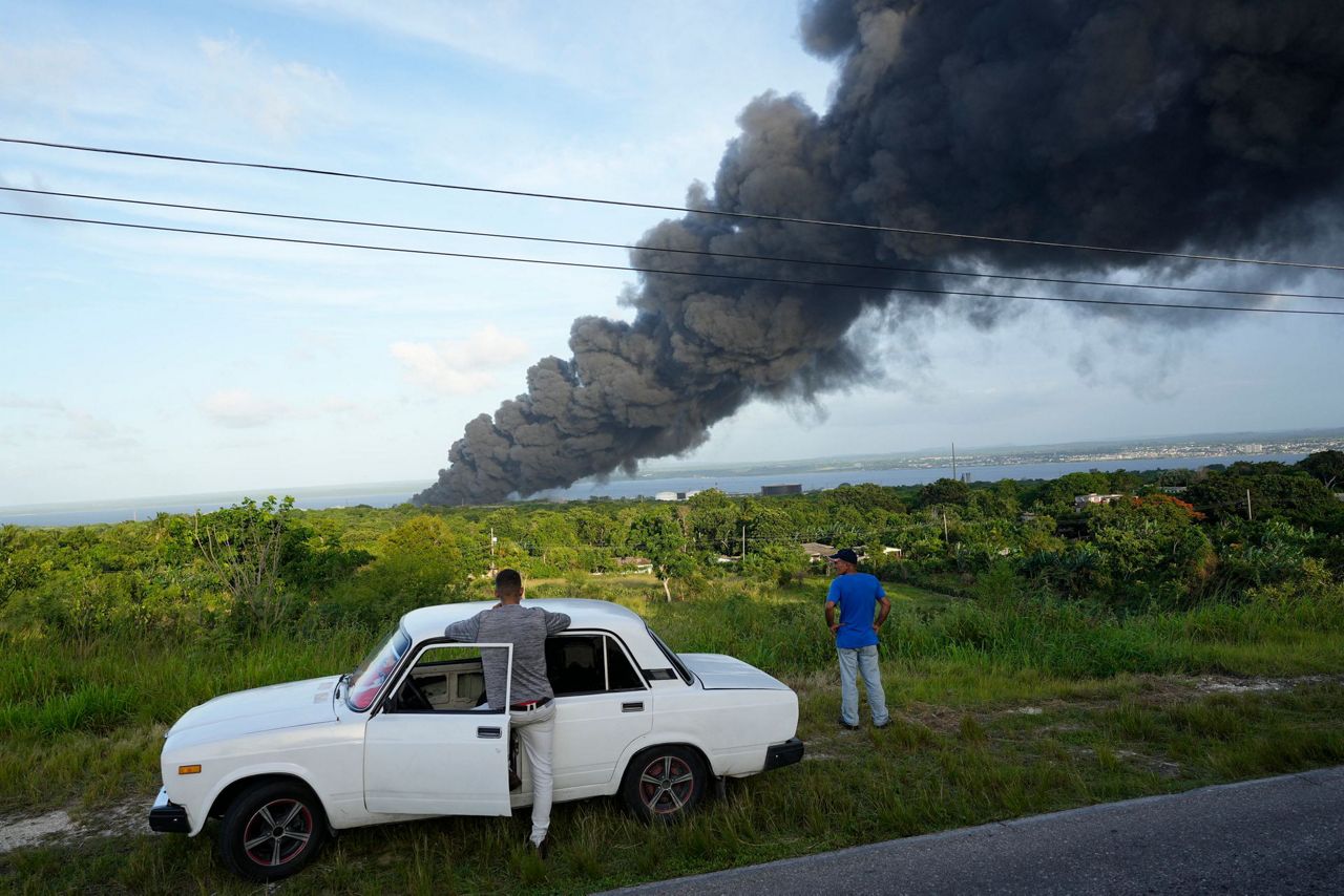 Fire at Cuba oil facility spreads as 3rd tank ignites