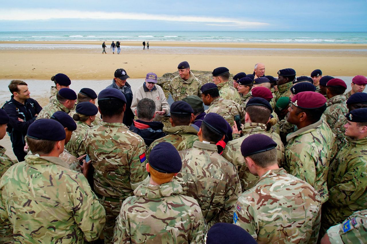 For DDay survivor, perhaps last trip to Omaha Beach