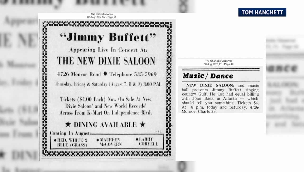 Charlotte and Jimmy Buffett share history