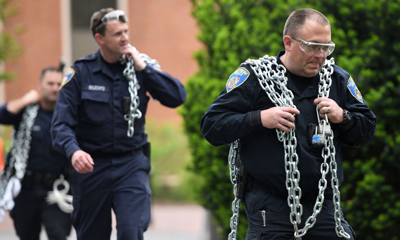 Police arrests end sitin against policing at Johns Hopkins