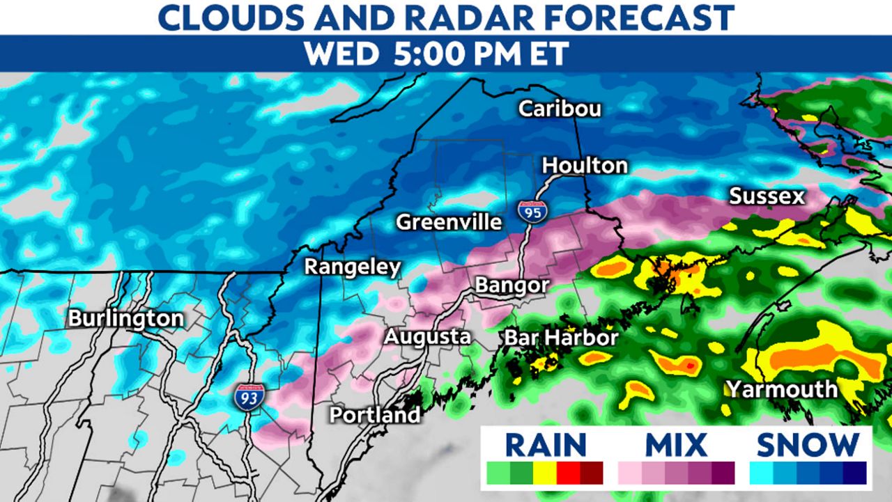 Messy winter storm brings snow, mix and rain to Maine