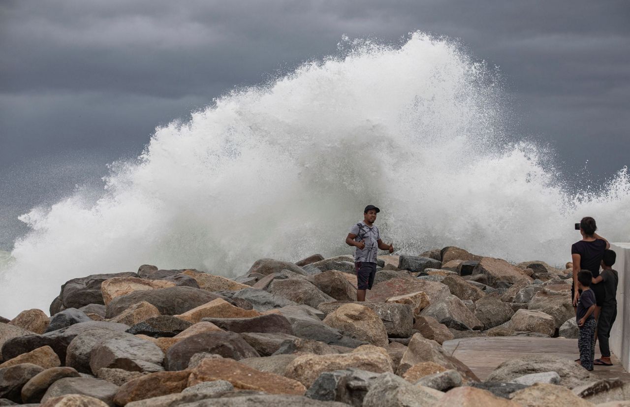 Lorena spares Los Cabos, heads up coast of Mexico's Baja