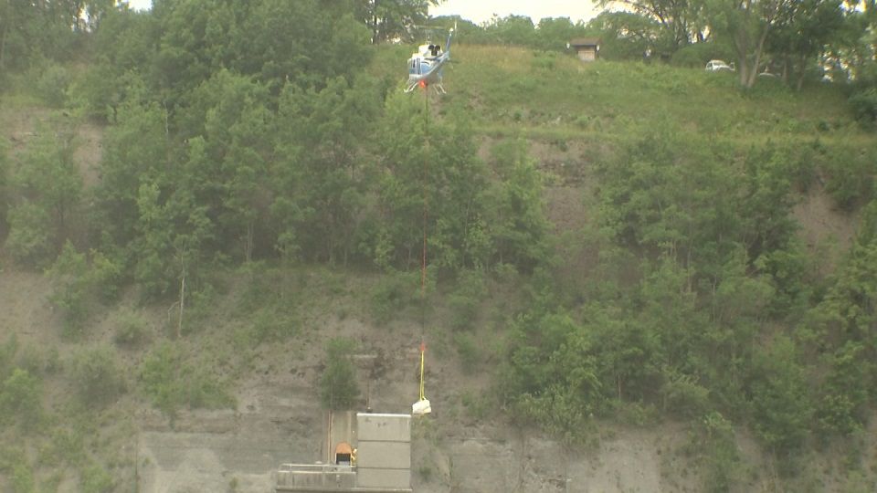 Army Corps of Engineers repairing Mount Morris Dam