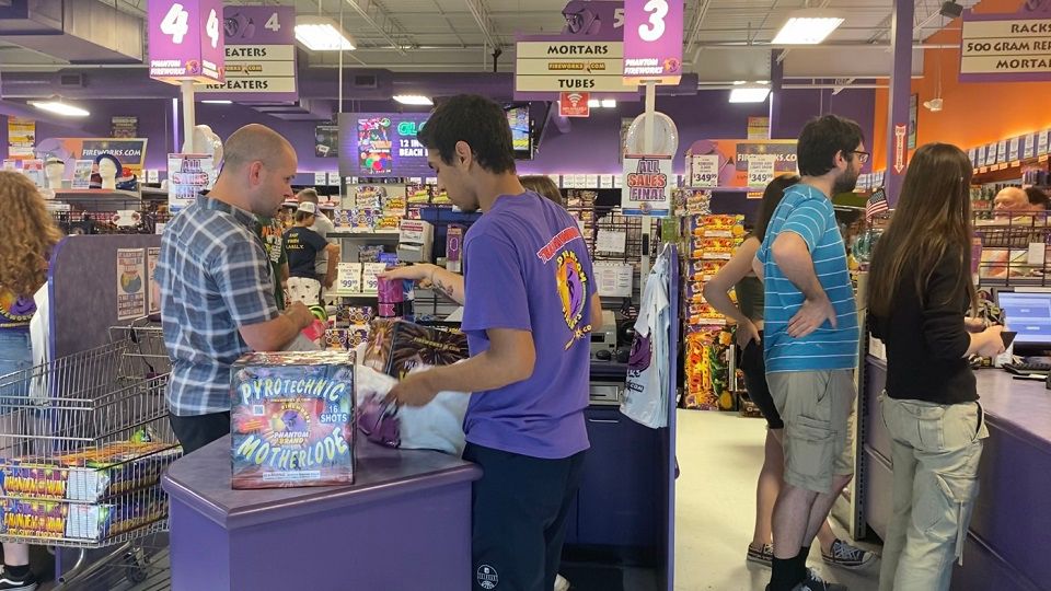 Some New Yorkers head to Pennsylvania fireworks store