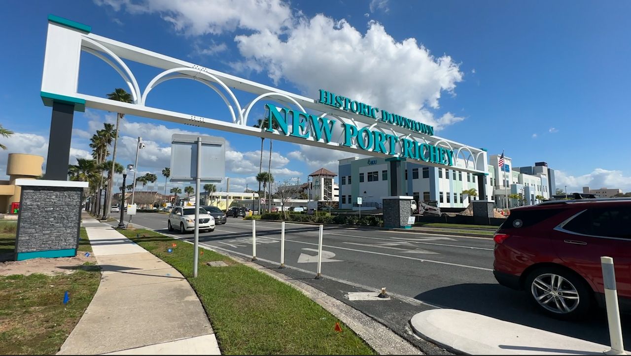 New sign greets visitors to New Port Richey