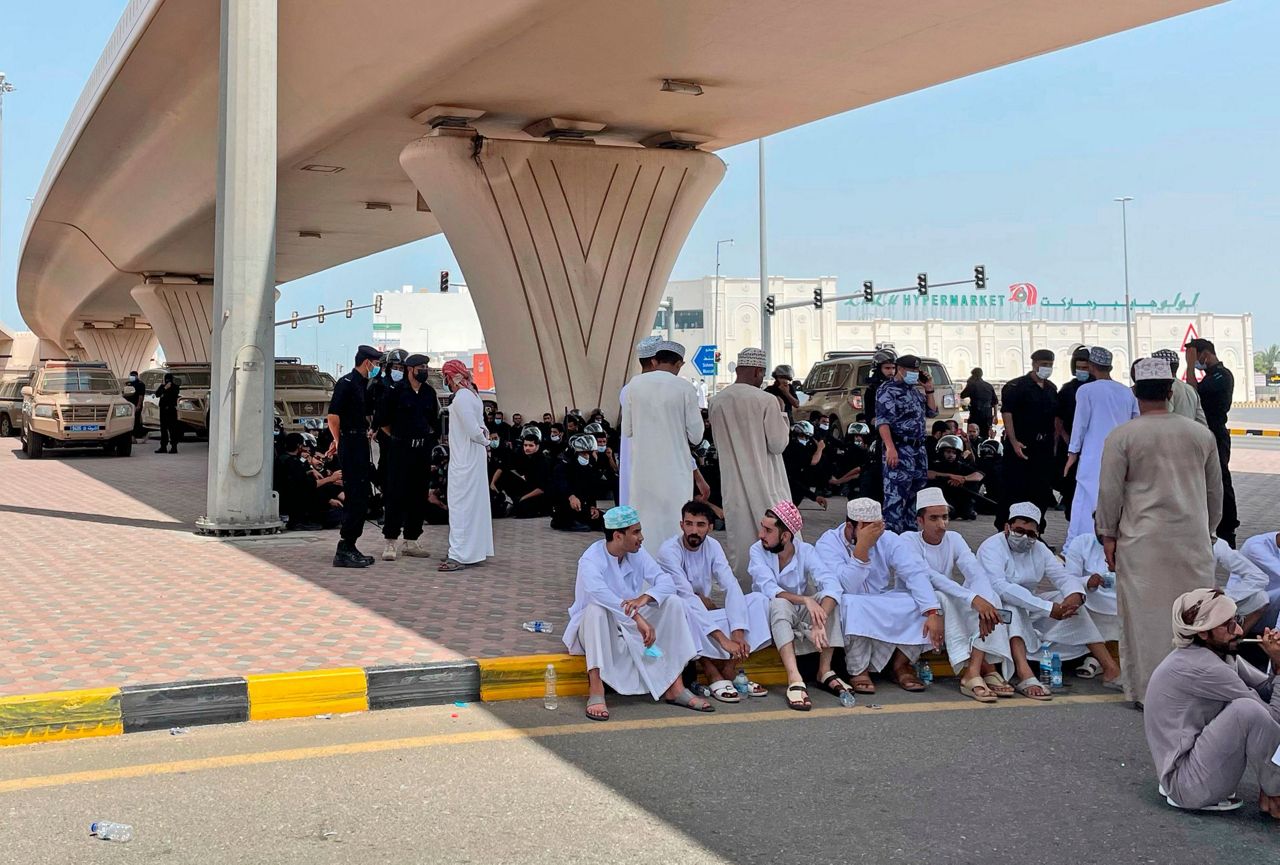Protesters again demonstrate in quiet Oman over poor economy