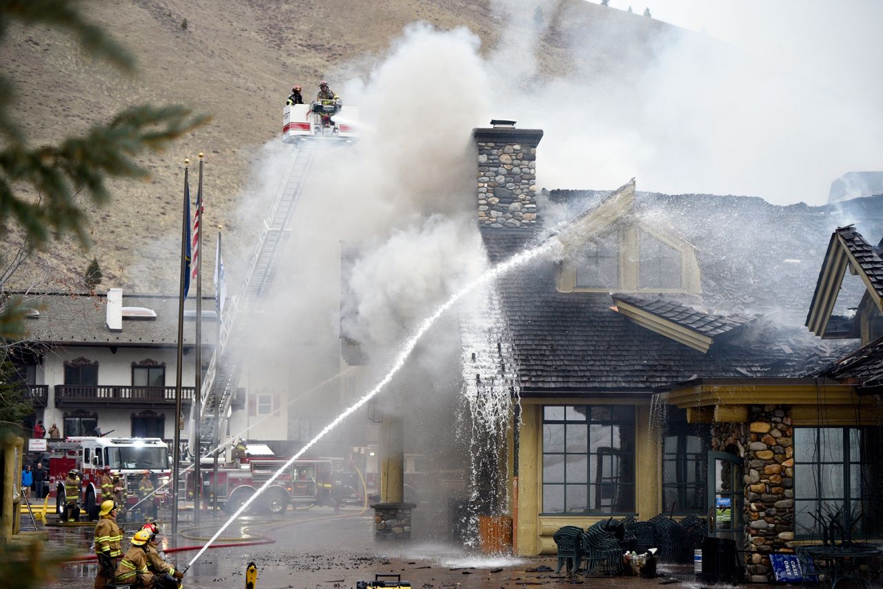 Fire damages lodge at Idaho's famed Sun Valley ski resort