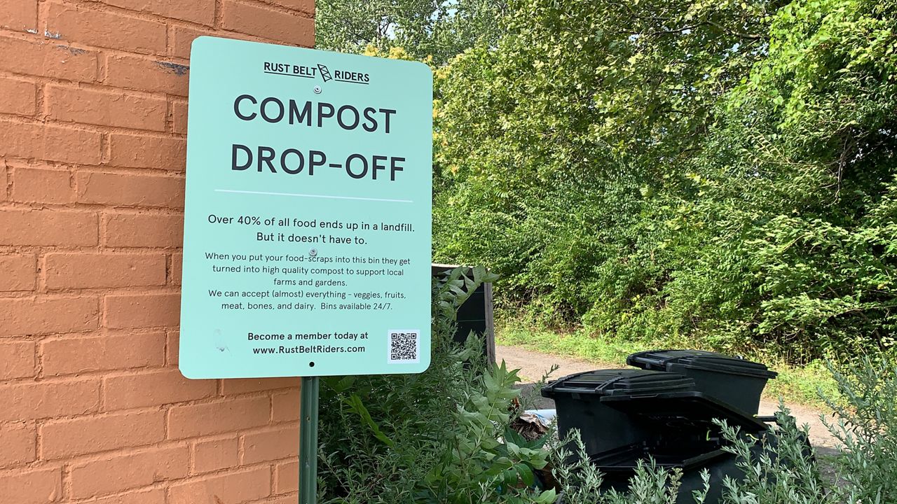 Athome composting used to reduce waste and help environment