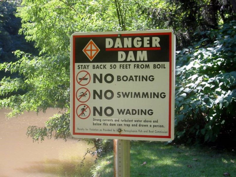 Watch out for the dam ahead