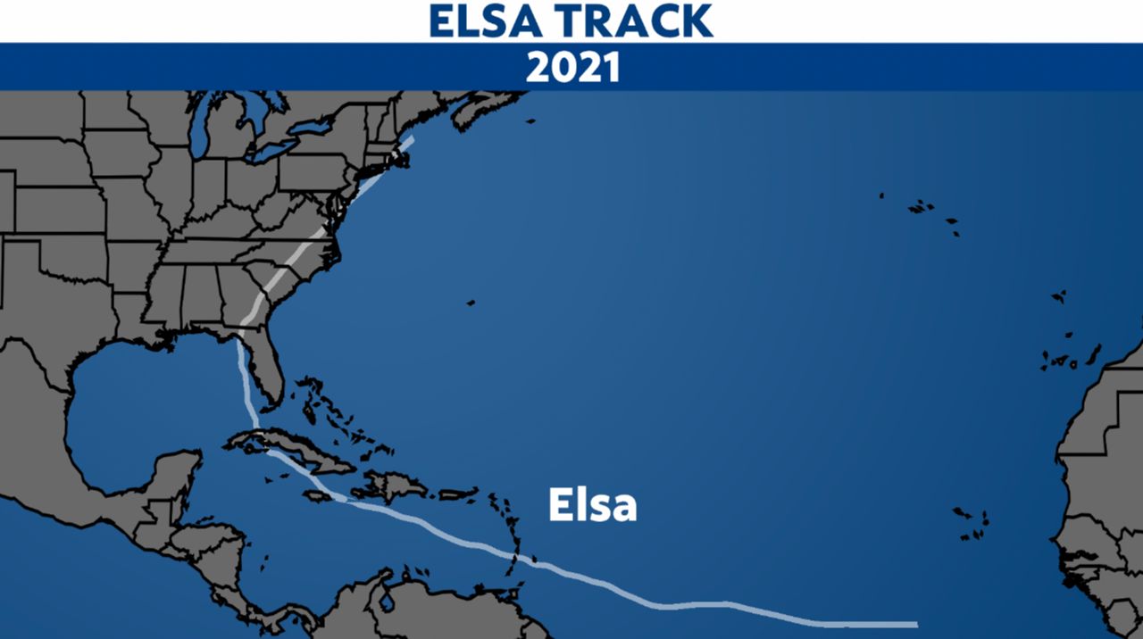 Elsa brought heavy rain and gusty winds to the U.S.