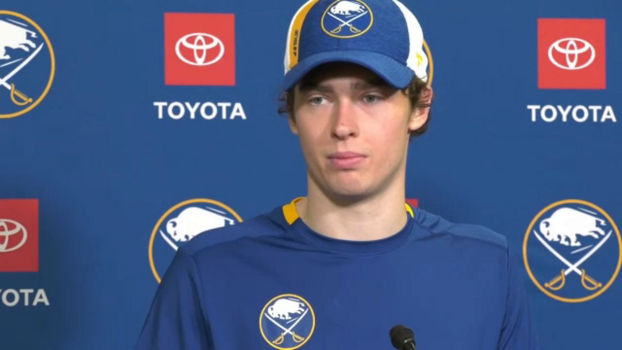 Jack Quinn joins Sabres ahead of NHL debut