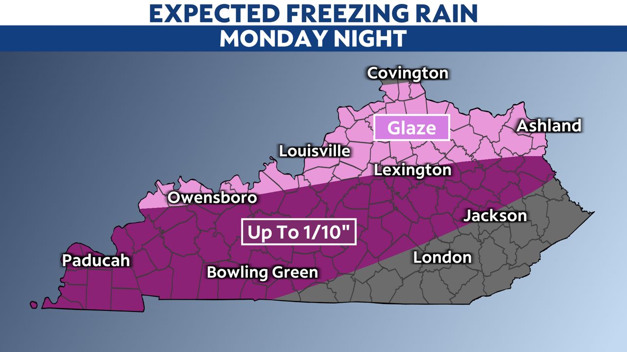 A messy wintry mix arrives overnight