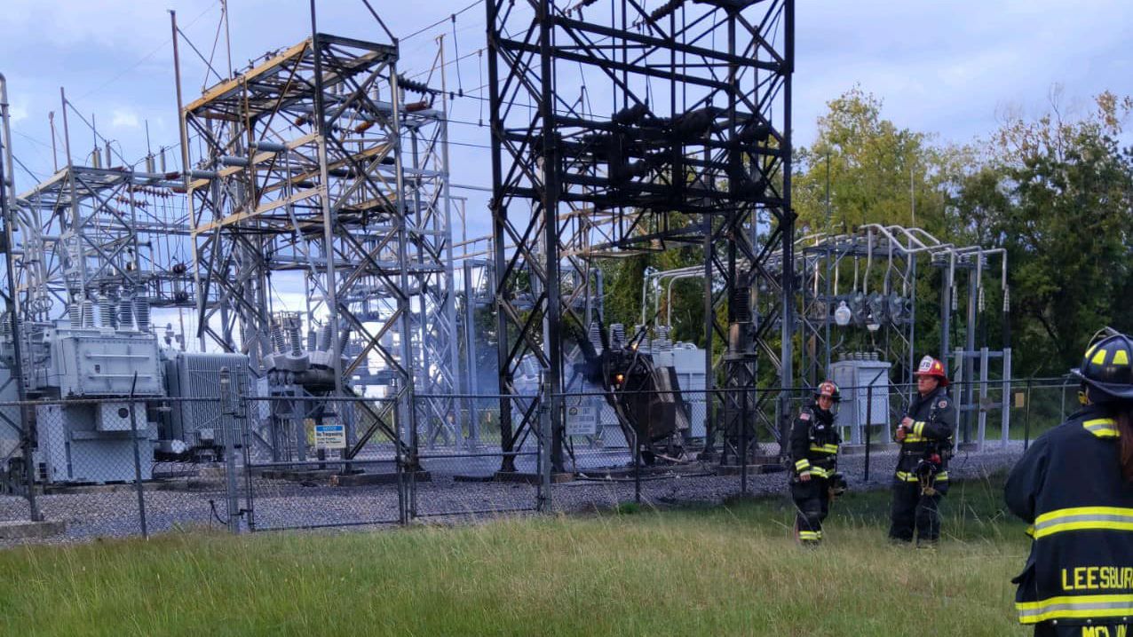 Substation fire knocks out power in Leesburg