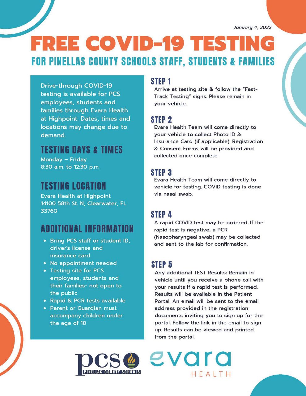 Pinellas County Schools offers free COVID testing