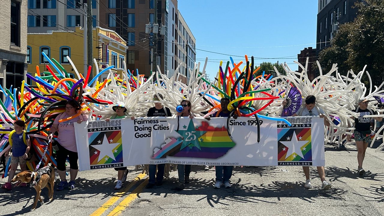 Thousands marched in the Louisville pride parade