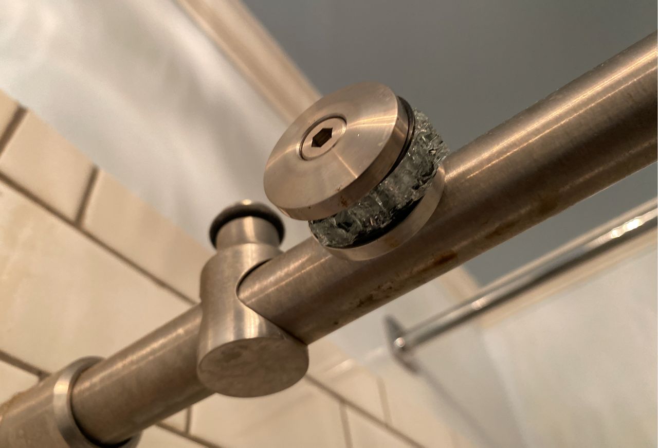 Glass Shower Door Spontaneously Shatter Homeowners' glass shower door spontaneously shatters