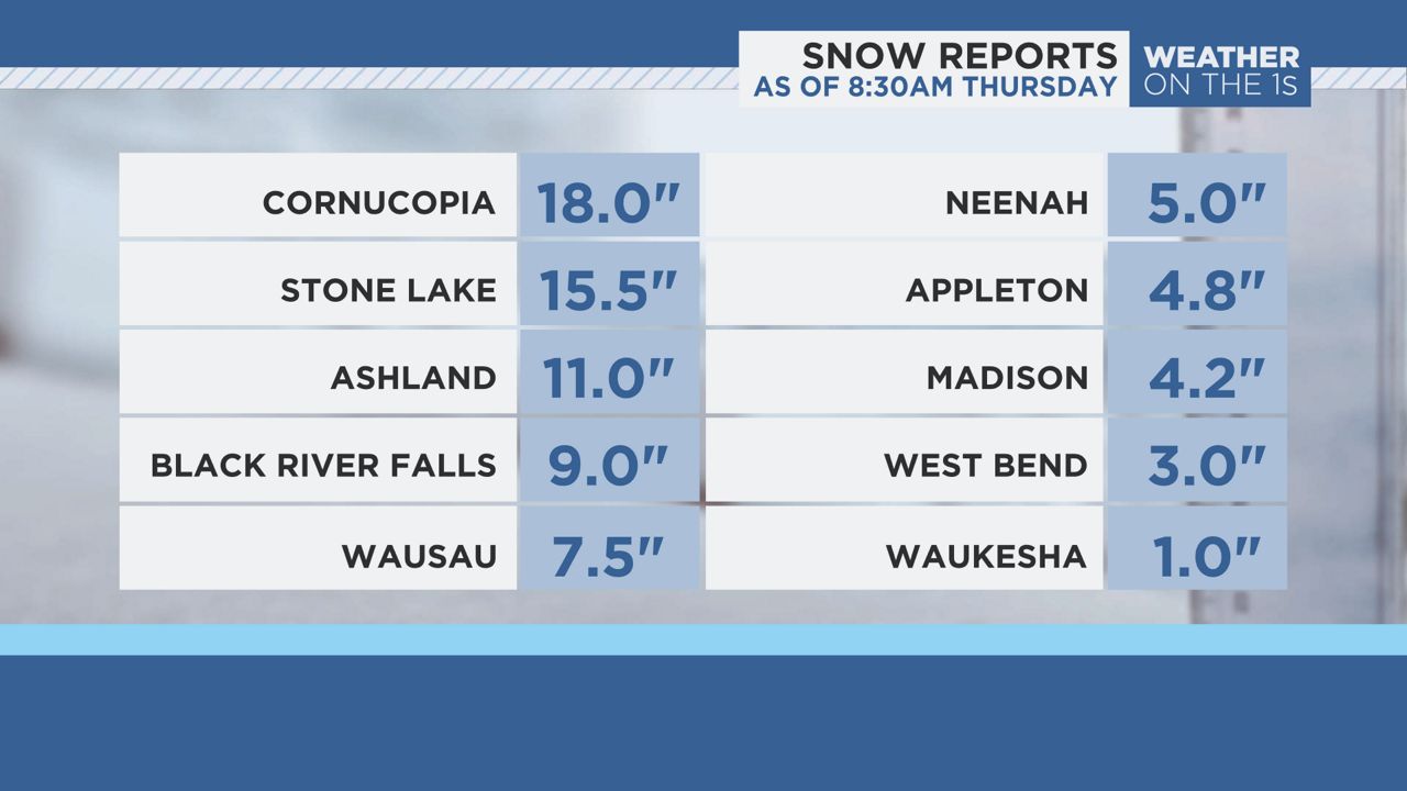 Crews in Sawyer County work to clear roads