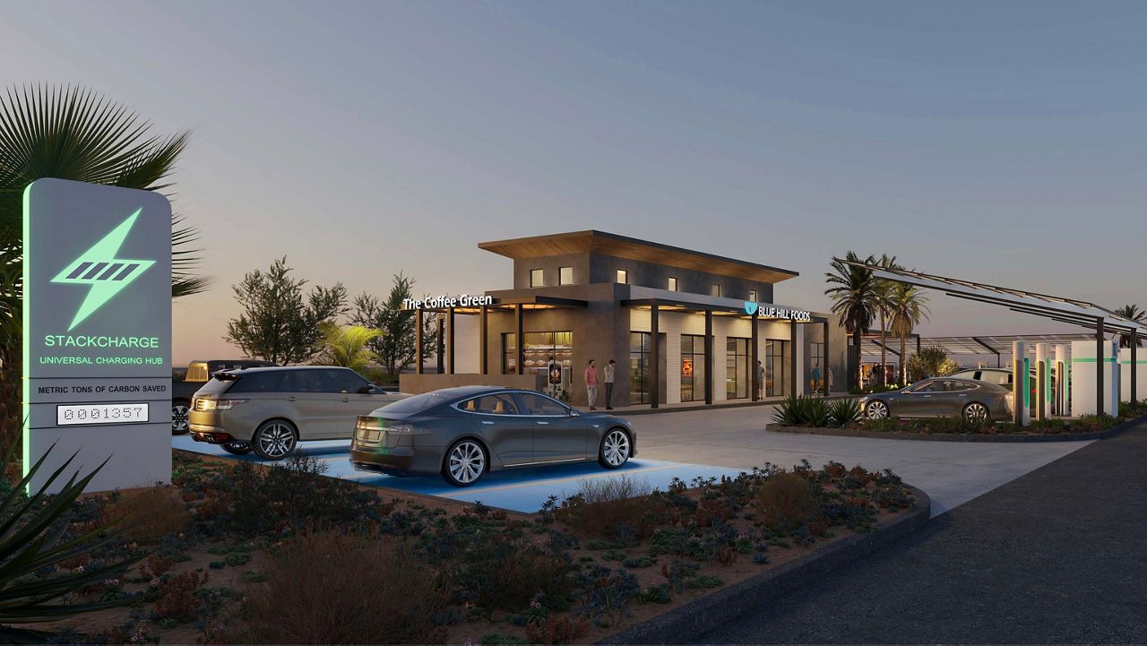 EV fastcharging hubs with restaurants coming to SoCal
