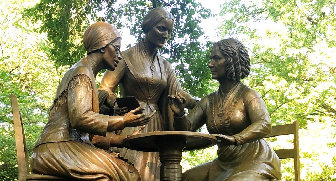 New Women's Rights Pioneers Statue in Central Park