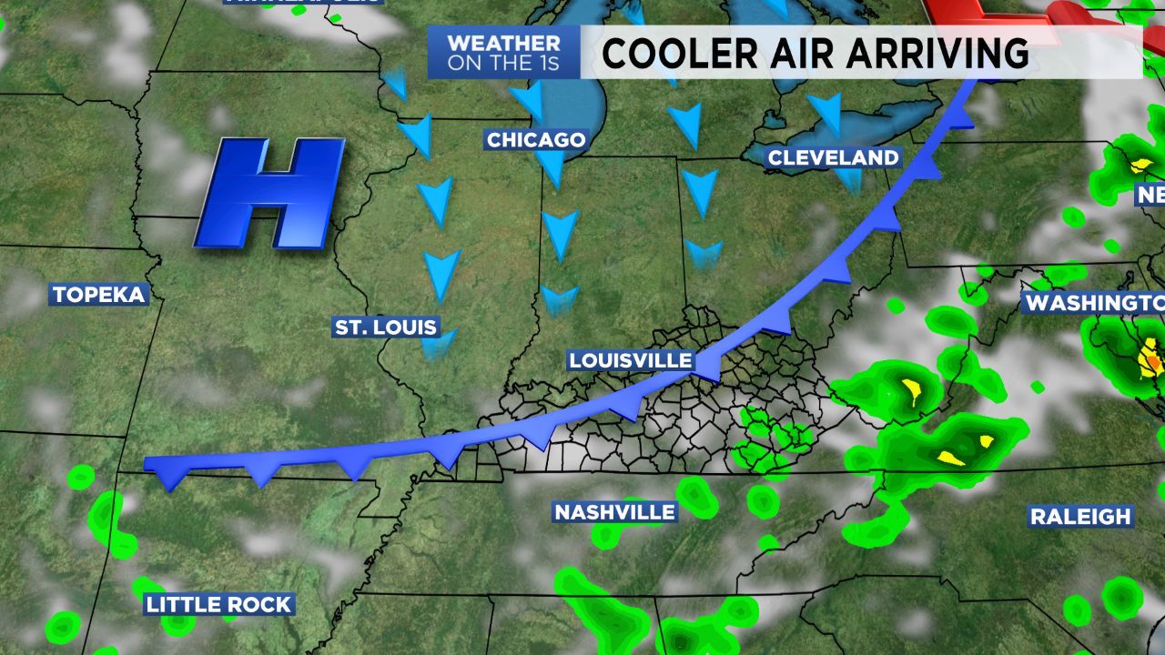 Seasonable Sunday with Spotty Storms