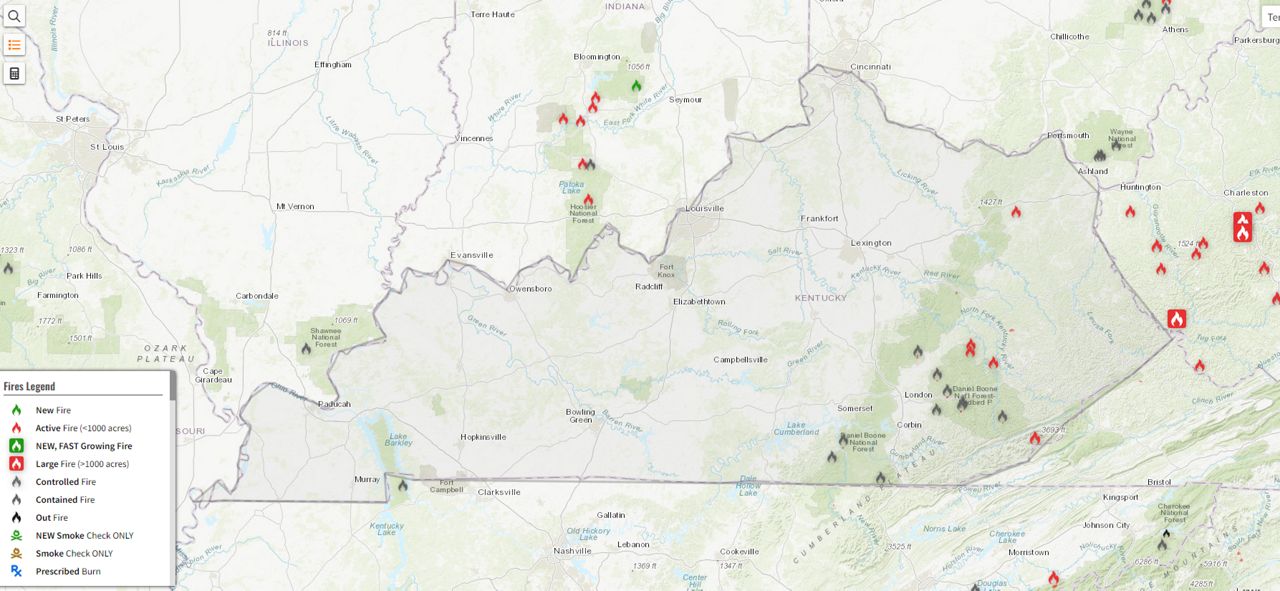 Increased fire danger in Kentucky as the drought lingers