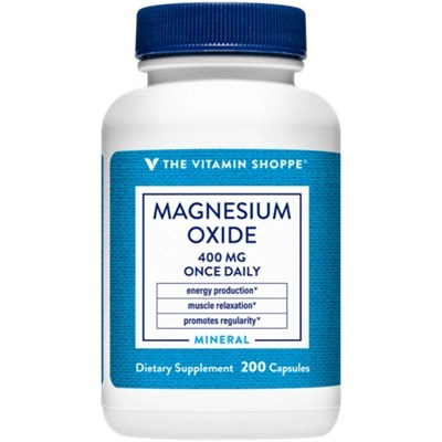 The Vitamin Shoppe Magnesium Oxide 400mg Once Daily Mineral Formula