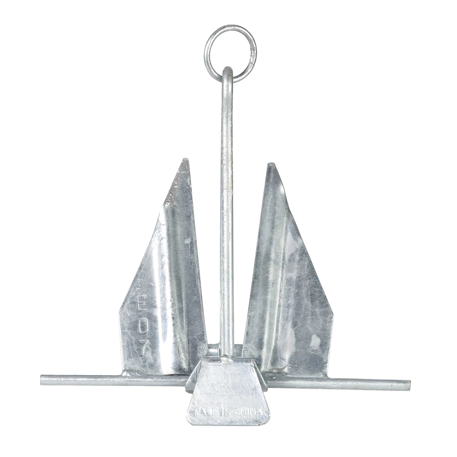 Marine Raider 6 lb Small Galvanized SlipRing Anchor 15 ft 19 ft