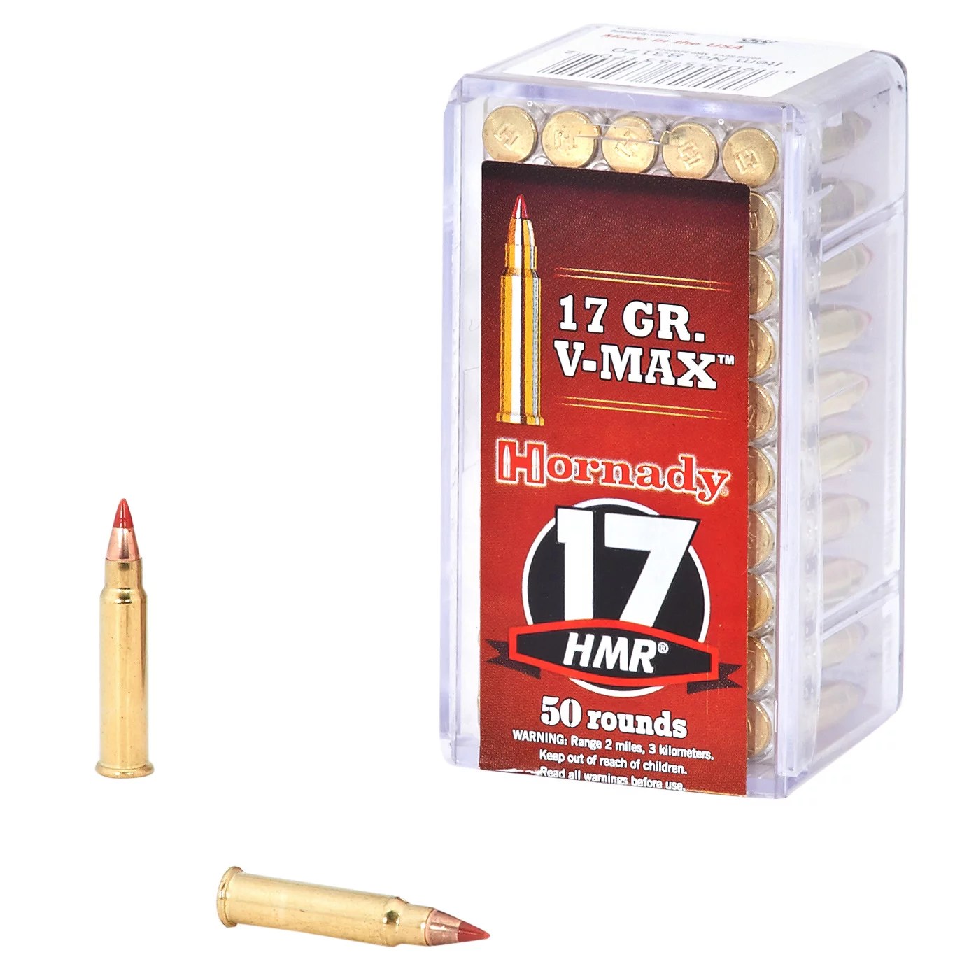Hornady VMAX™ .17 HMR® 17Grain Rimfire Ammunition Academy