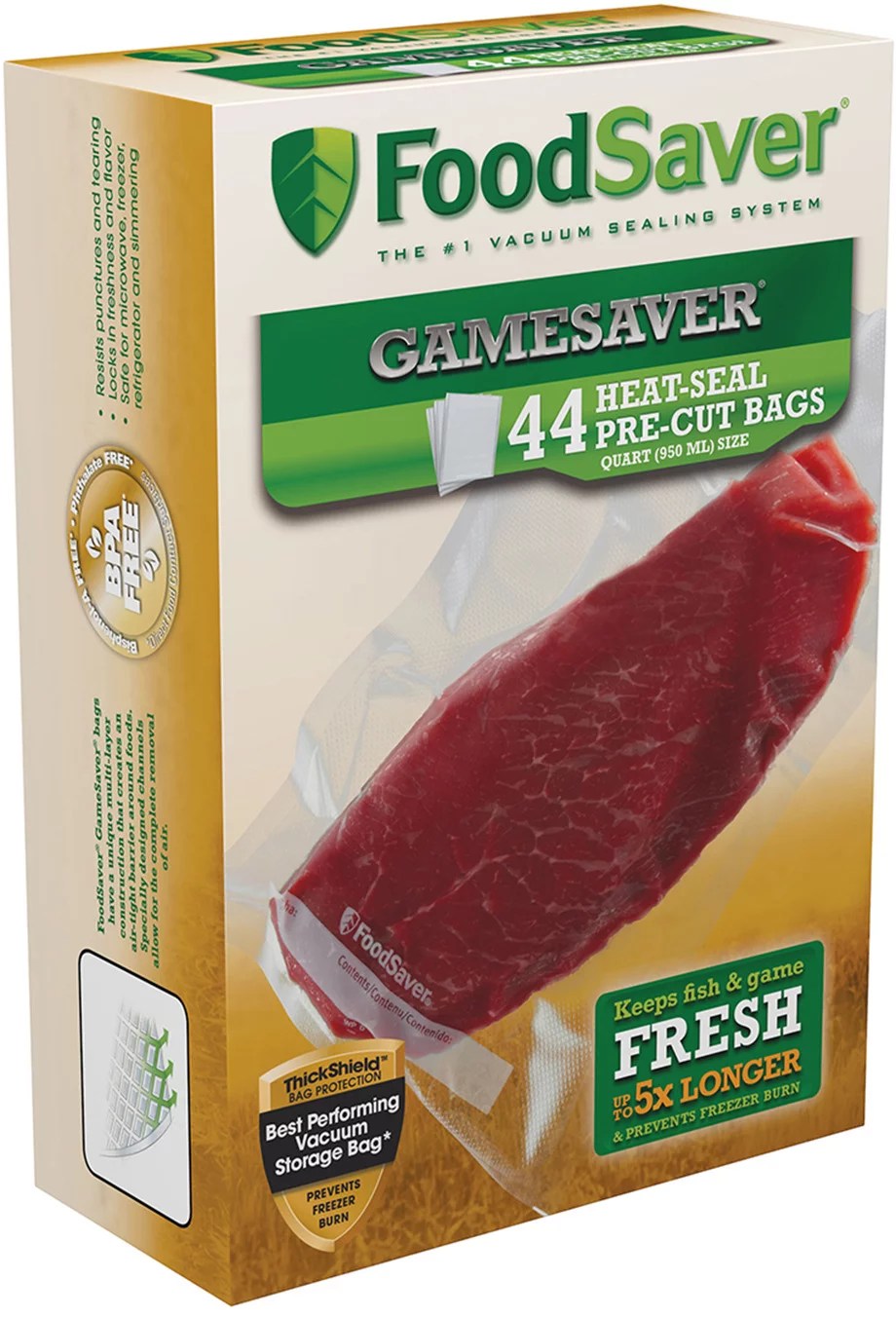 FoodSaver GameSaver® 1 qt. Precut Vacuum Packaging Bags 44-Pack | Academy