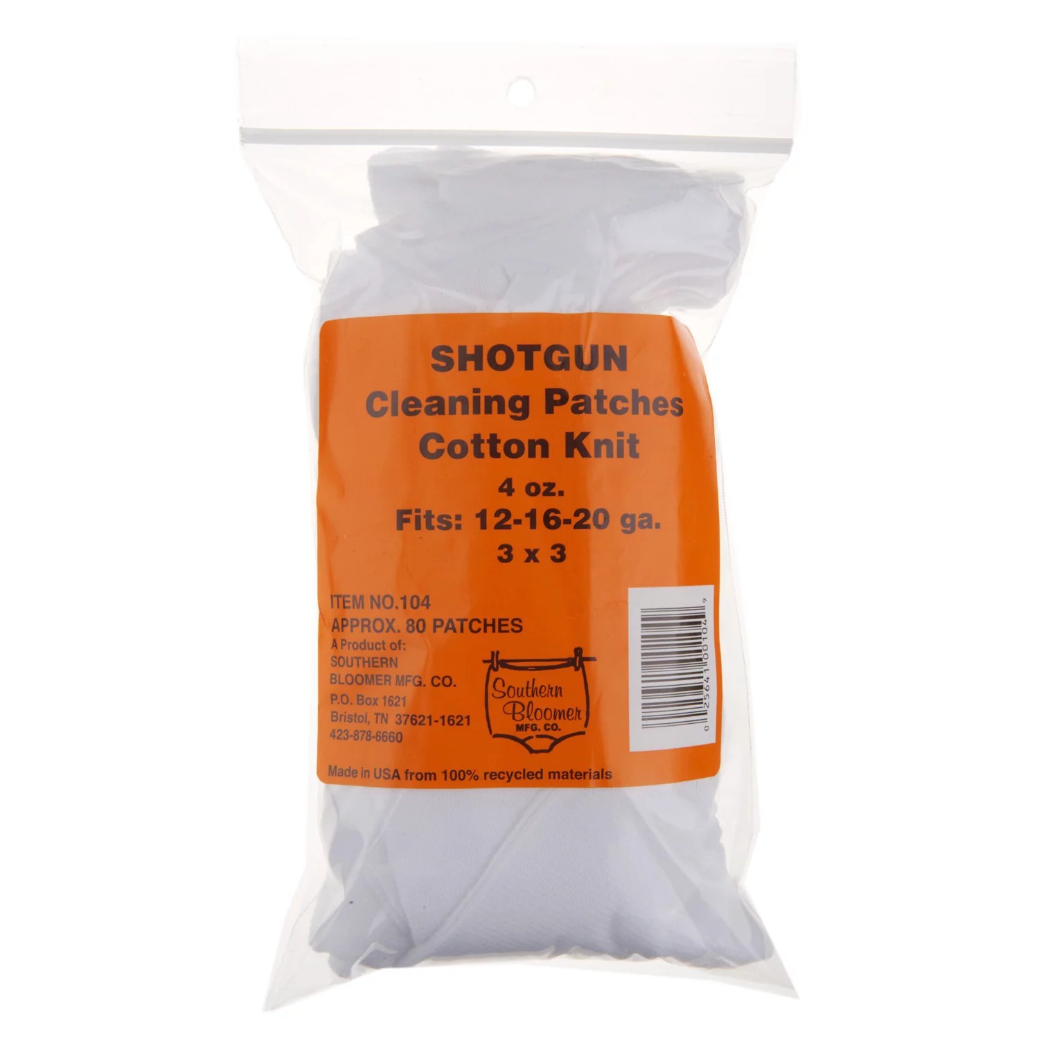 Southern Bloomer Shotgun Cleaning Patches 85Pack Academy