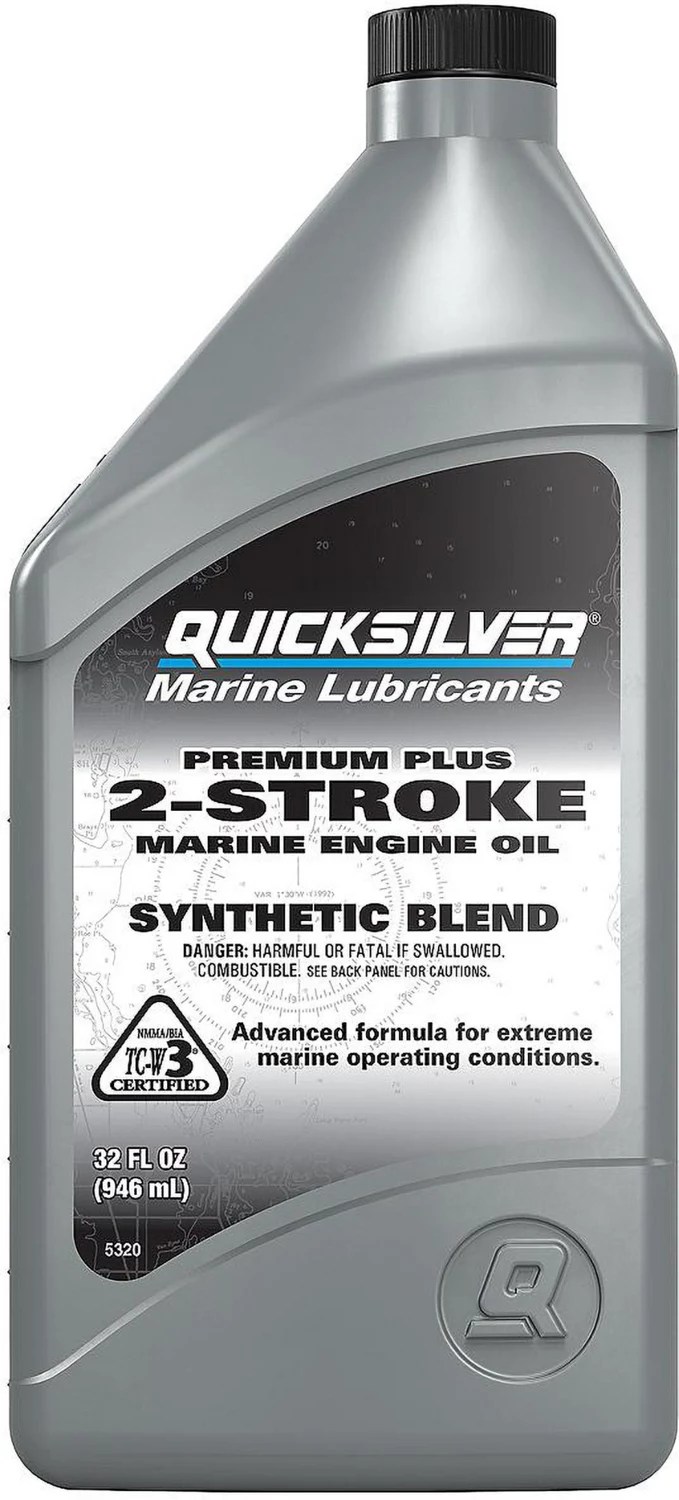 Quicksilver 1 qt. Premium Plus 2Cycle Outboard Oil Academy