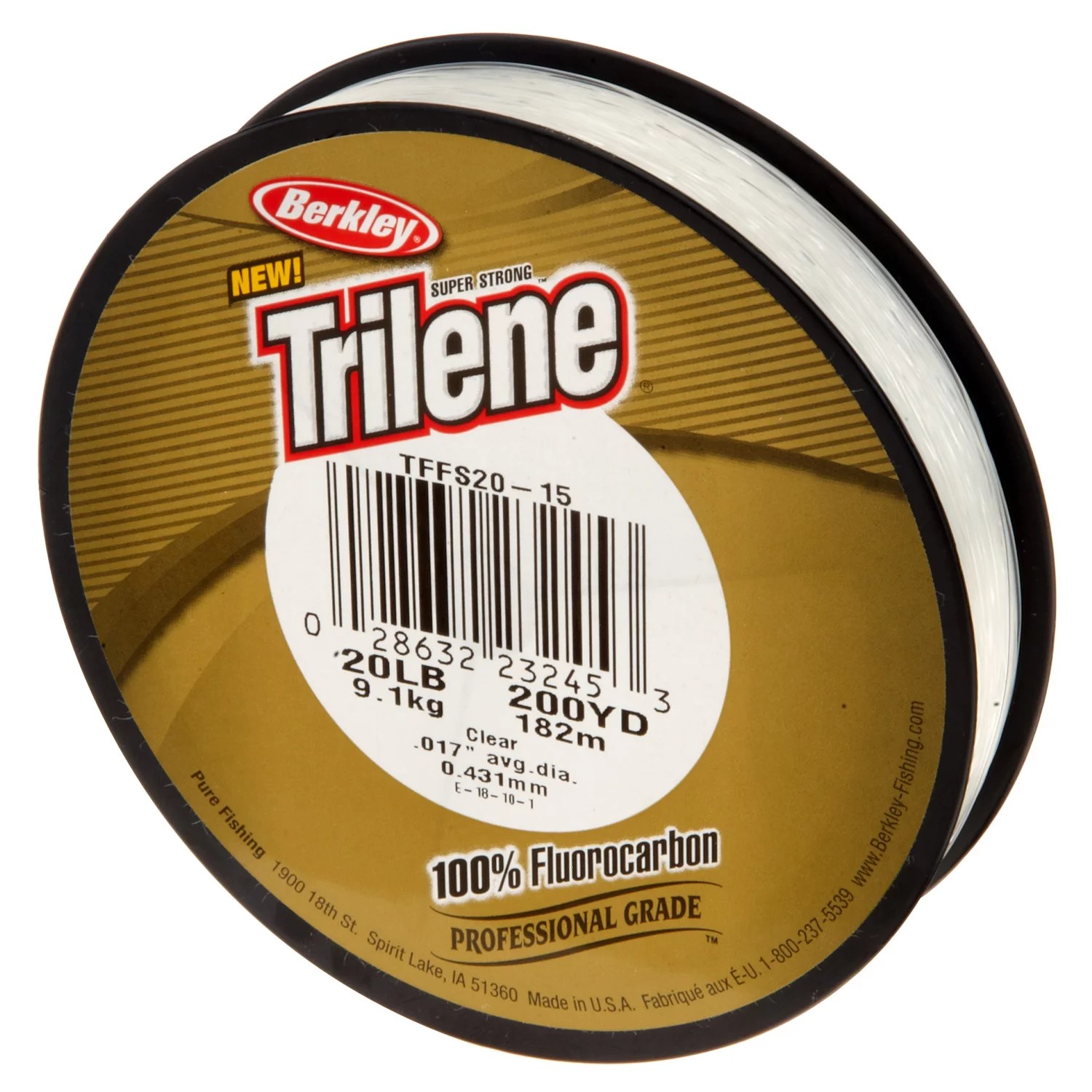 Berkley Trilene 20 lb 200 yards Fluorocarbon Fishing Line Academy