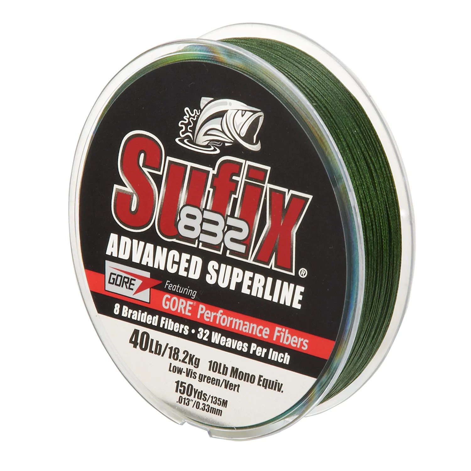 Sufix 832 Advanced Superline 40 lb 150 yards Braided Fishing Line