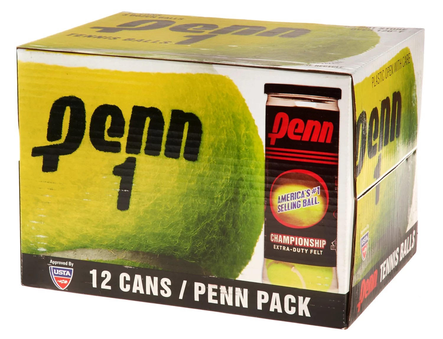Penn Championship XD Tennis Balls 12 Can Pack/ 36 Balls Academy