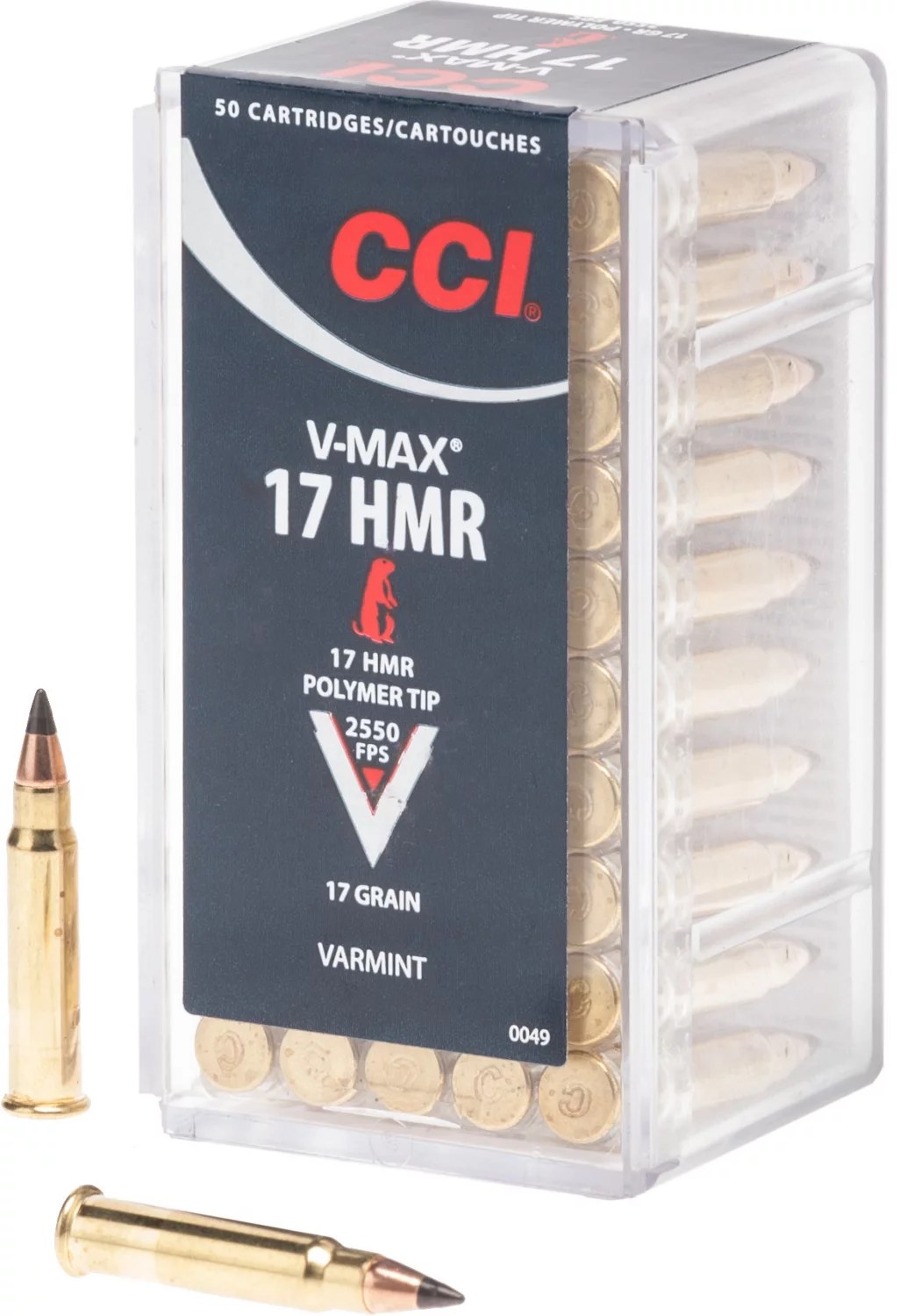 CCI® VMAX .17 HMR 17Grain Rifle Ammunition Academy