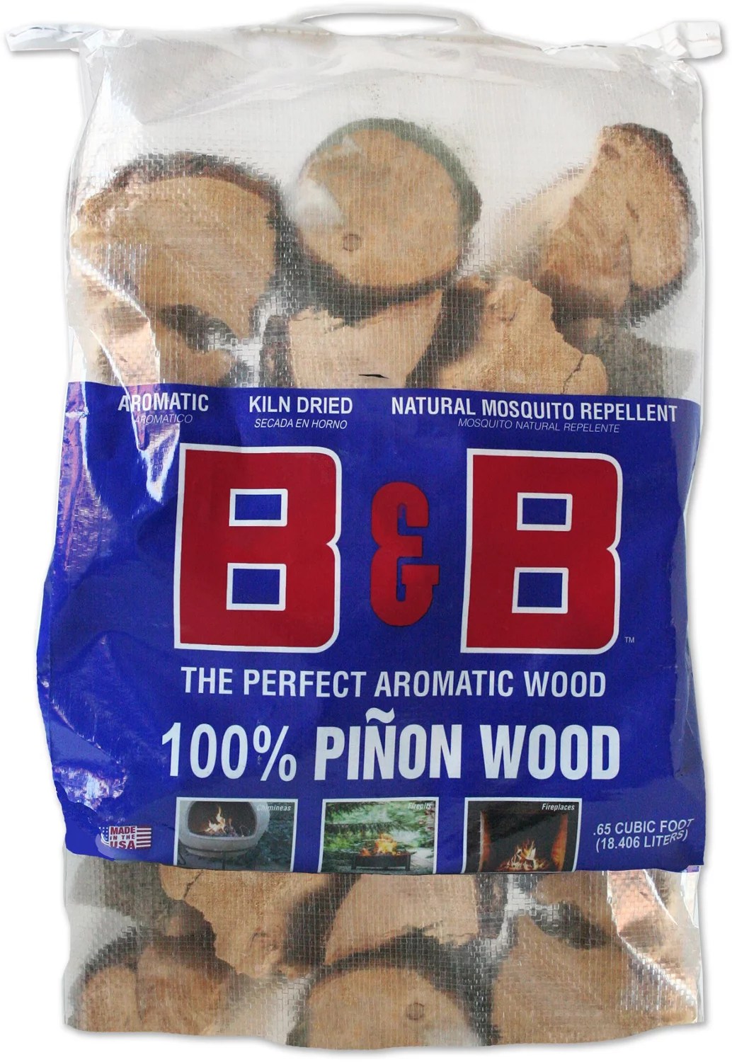 B&B Kiln Dried Pinon Wood Logs Academy