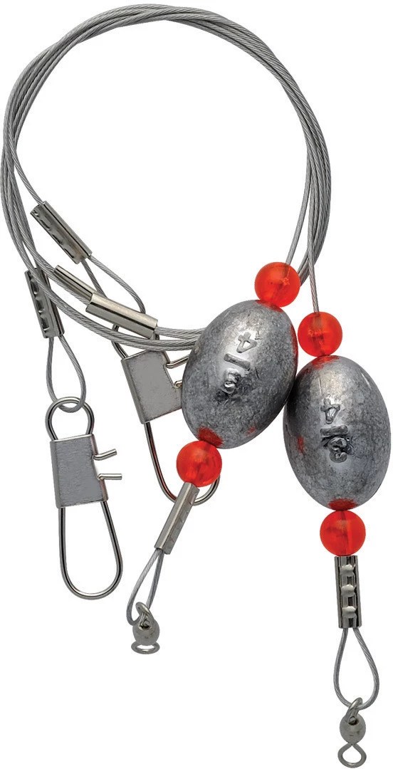 Lazer Sharp 3/4 oz. 18" Ready Rigs with Egg Sinkers 2Pack Academy