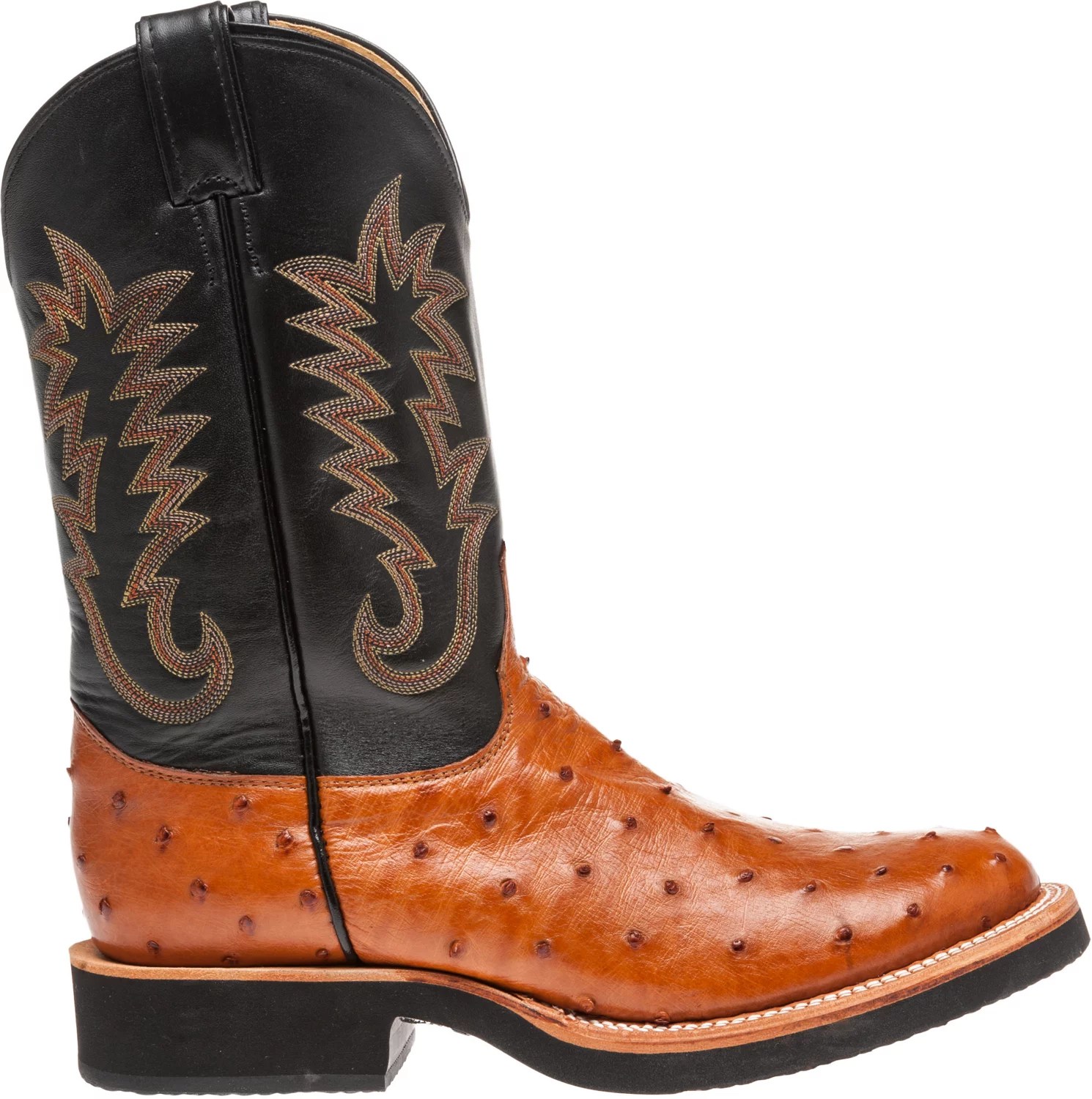 Justin Men's Exotics FullQuill Ostrich Western Boots Academy