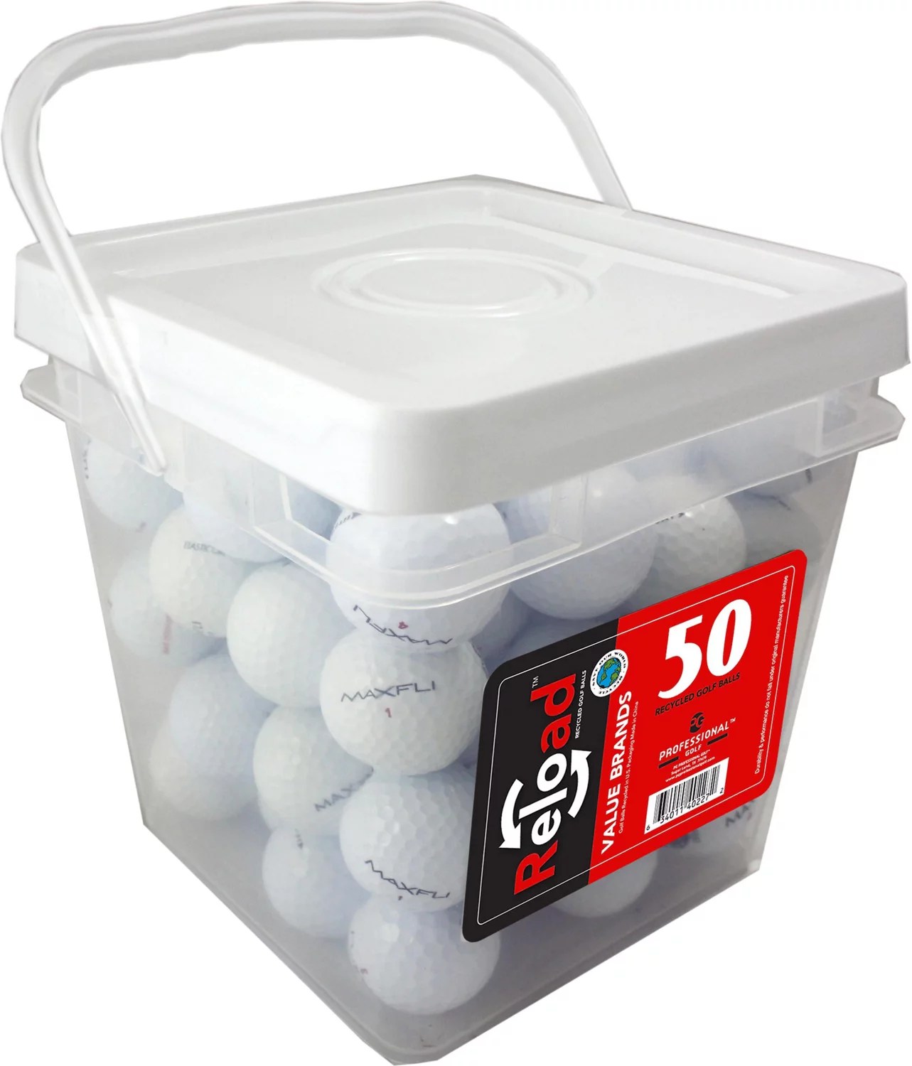 PG Professional Golf Reload™ Recycled Golf Balls 50Pack Academy