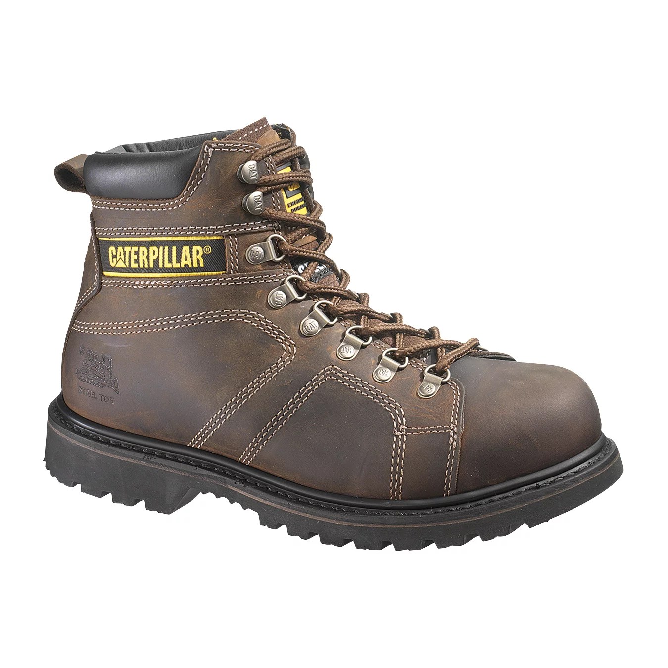 Cat Footwear Men's Silverton EH Steel Toe Lace Up Work Boots Academy