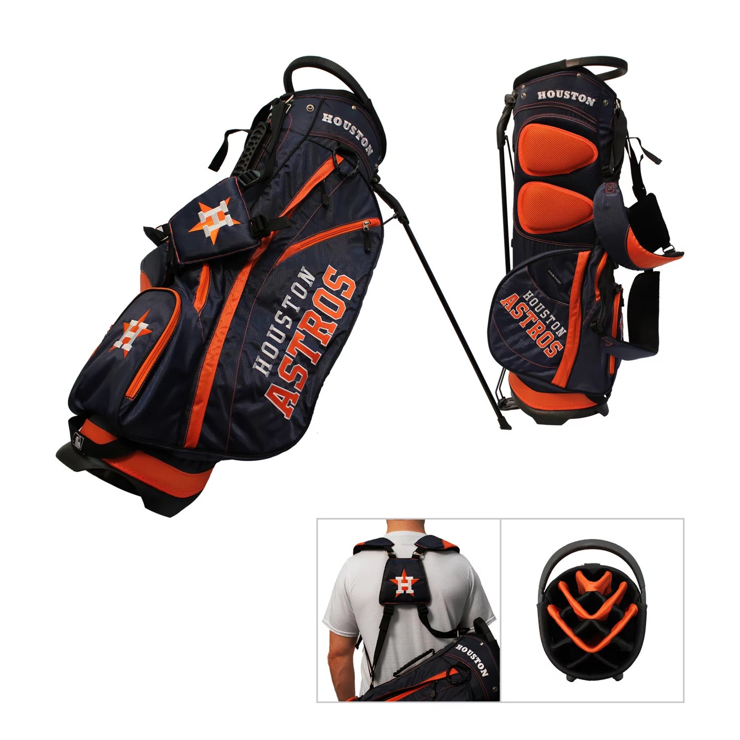 Team Golf Houston Astros Fairway 14Way Golf Stand Bag Academy