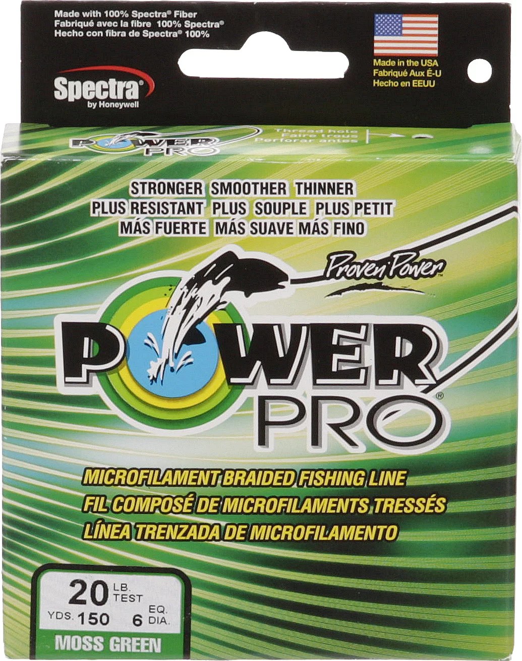 PowerPro 20 lb 150 yards Braided Fishing Line Academy