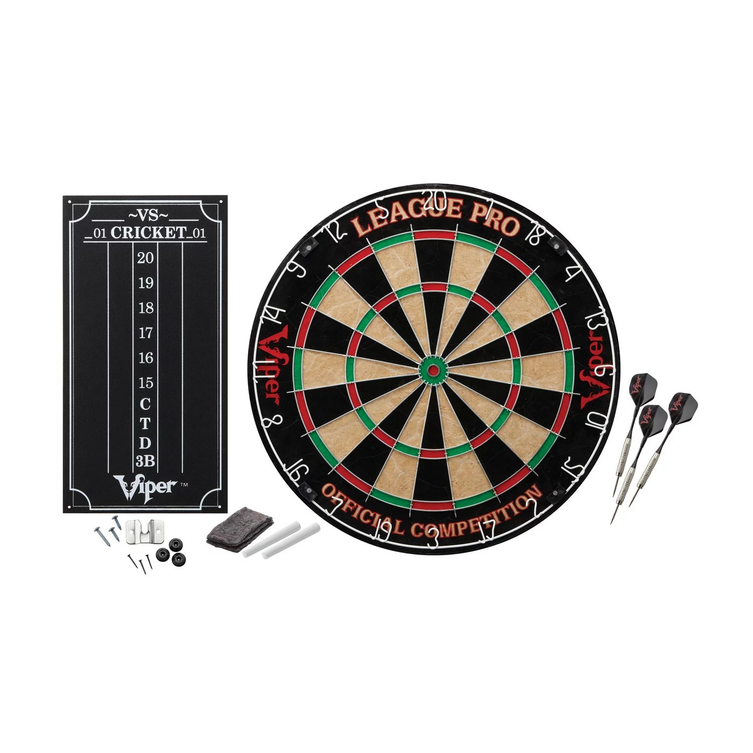 Viper League Pro Sisal Fiber Dartboard Academy