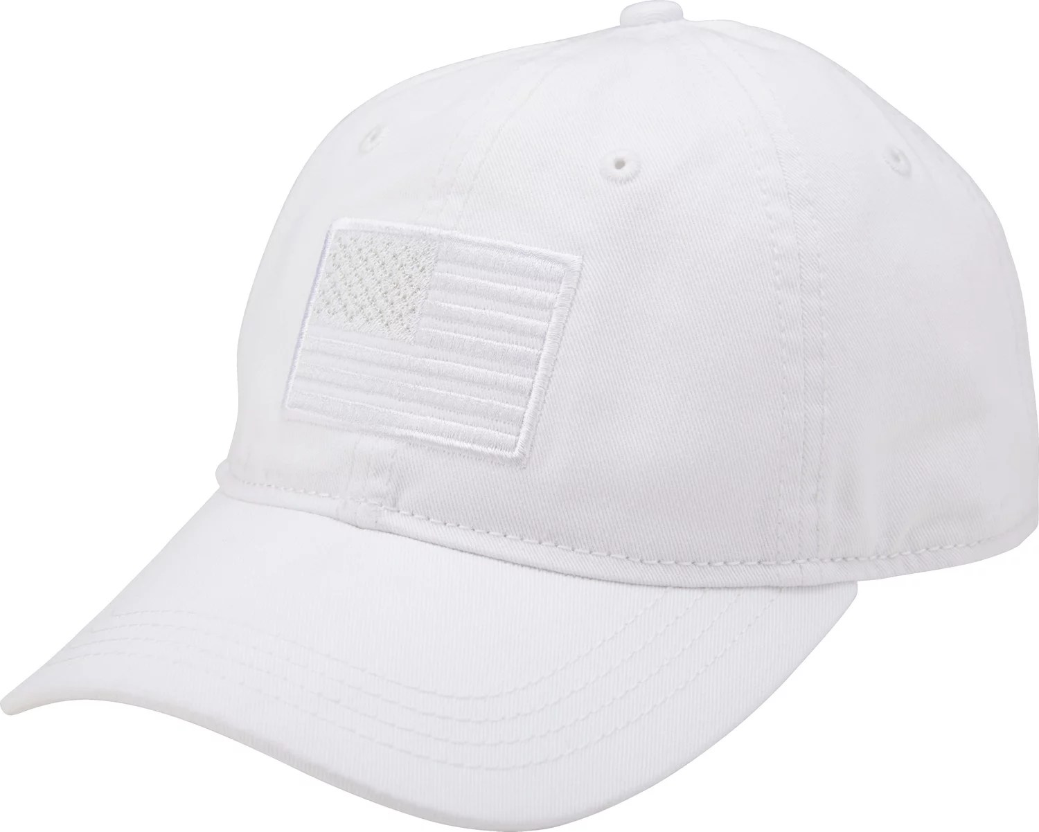 Academy Sports + Outdoors Men's Tonal American Flag Solid Twill Hat