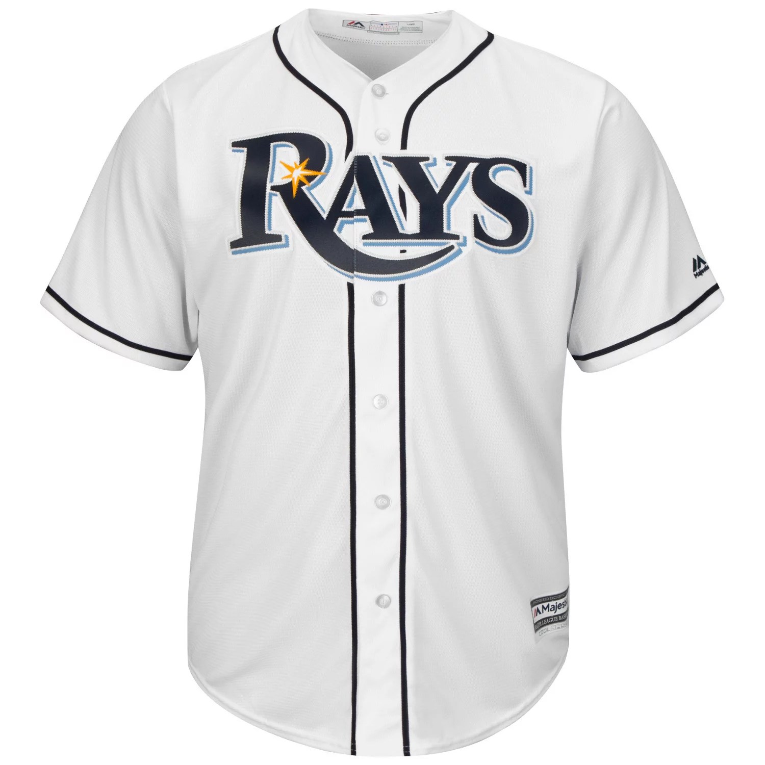 Majestic Men's Tampa Bay Rays Cool Base Replica Jersey Academy