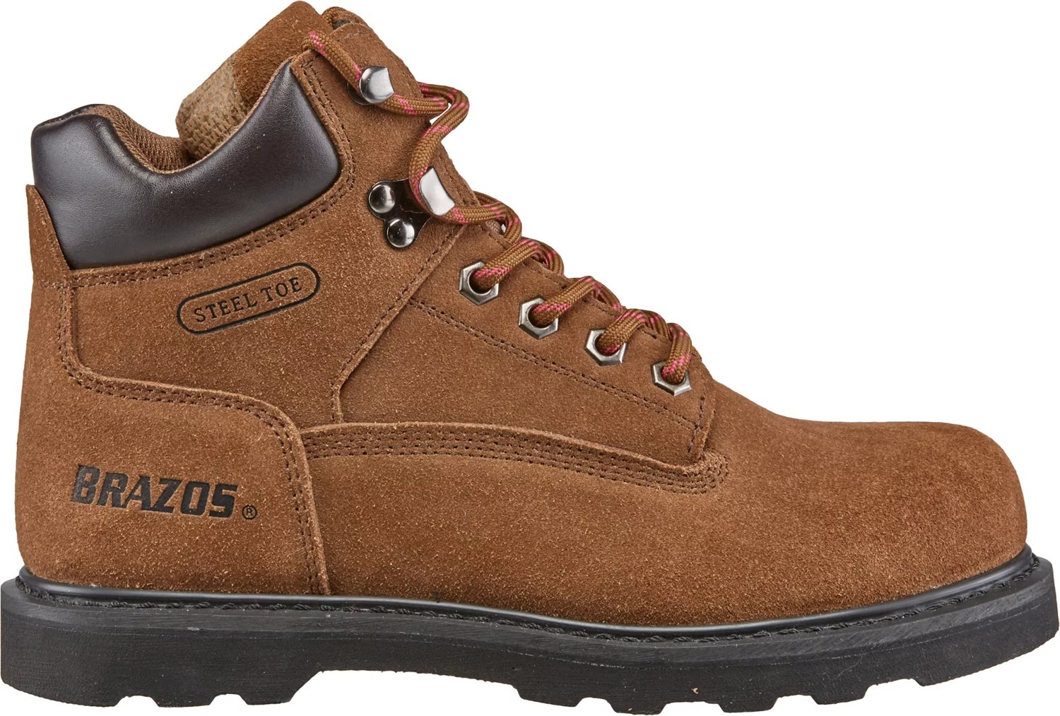 Brazos Women's Tradesman Steel Toe Lace Up Work Boots Academy