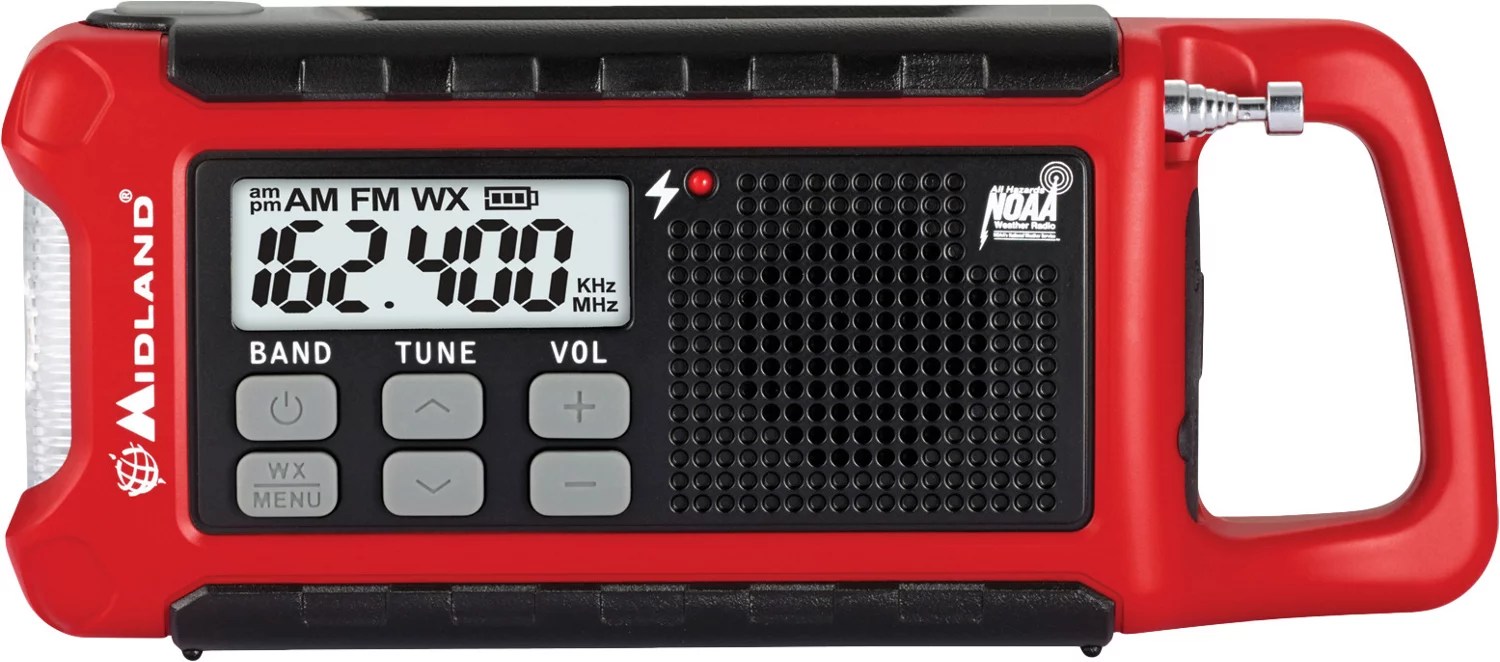 Midland™ Compact Emergency Crank Radio Academy