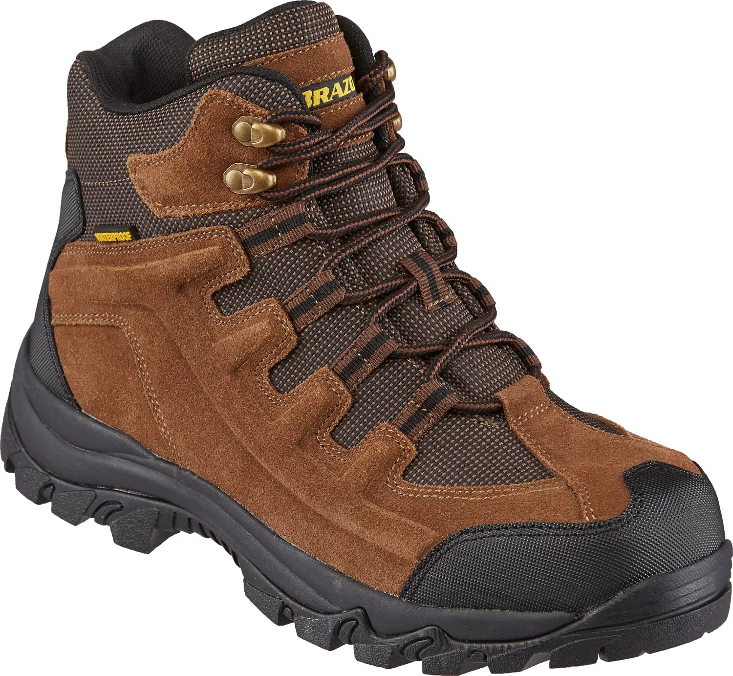 Brazos Men's Iron Force Steel Toe Hiker II Lace Up Work Boots Academy