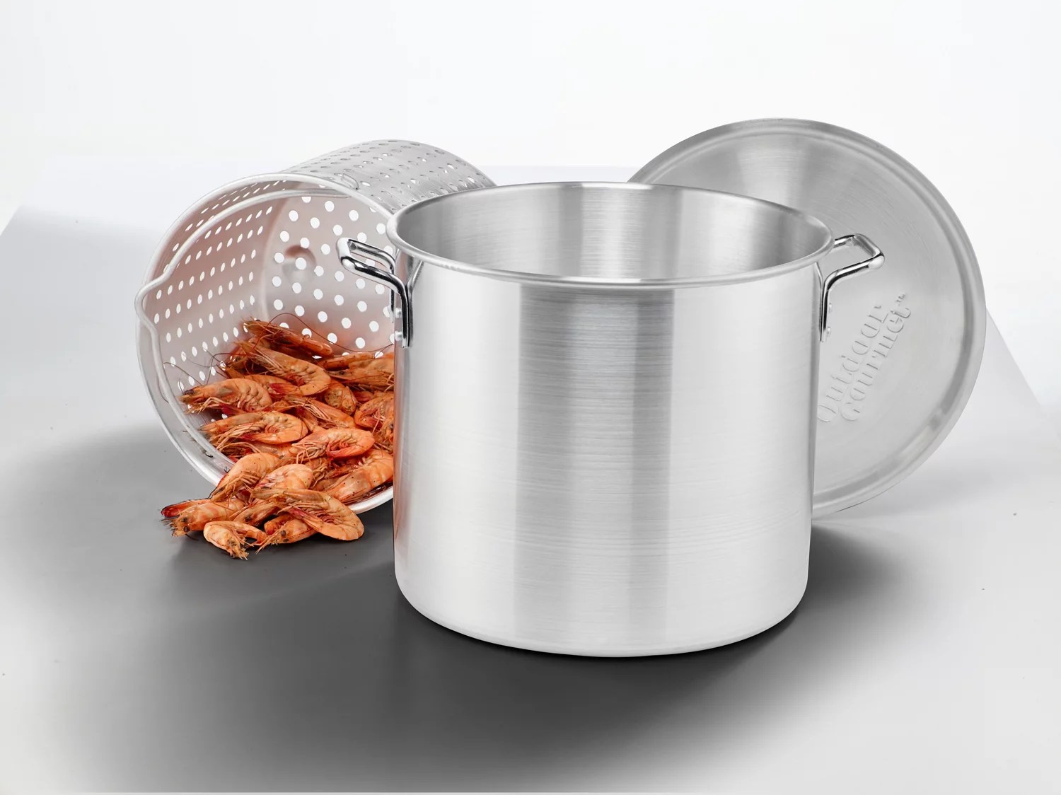 Outdoor Gourmet 42 qt Aluminum Pot with Strainer Academy